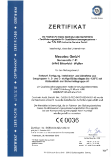 PED Certificate