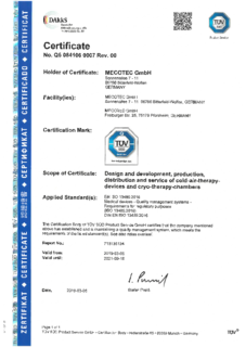 ISO13485 Certificate