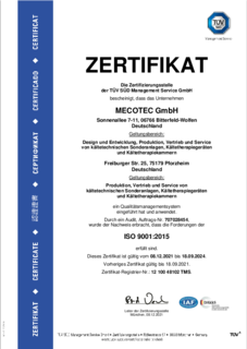 ISO9001 Zertifikat